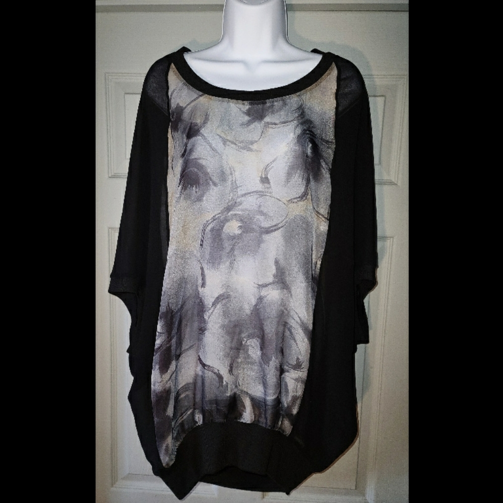 Covet Smoke Grey Top